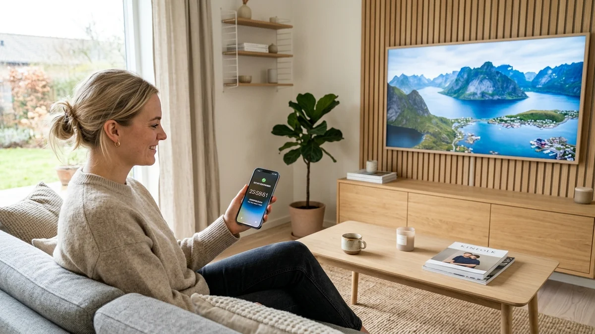 Test af IPTV prøveperiode på smartphone og smart-TV uden kreditkort
